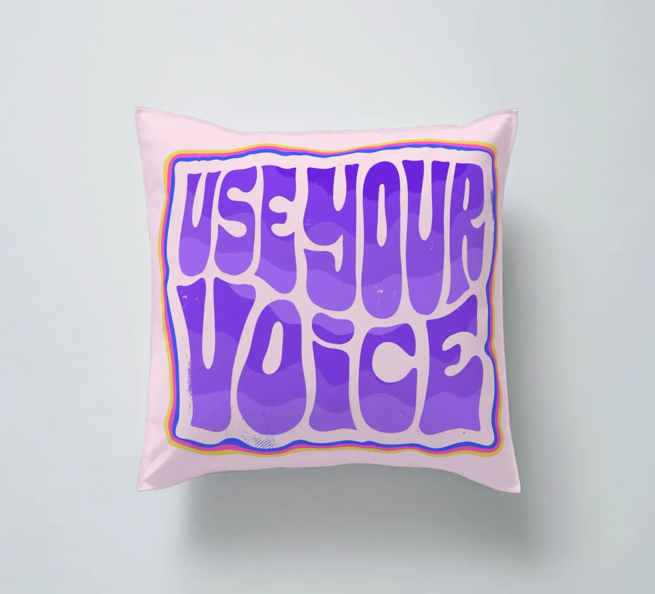 Say It Loud – Dein Statement in Farbe decorative cushion by QuooodZ by MooodzArt