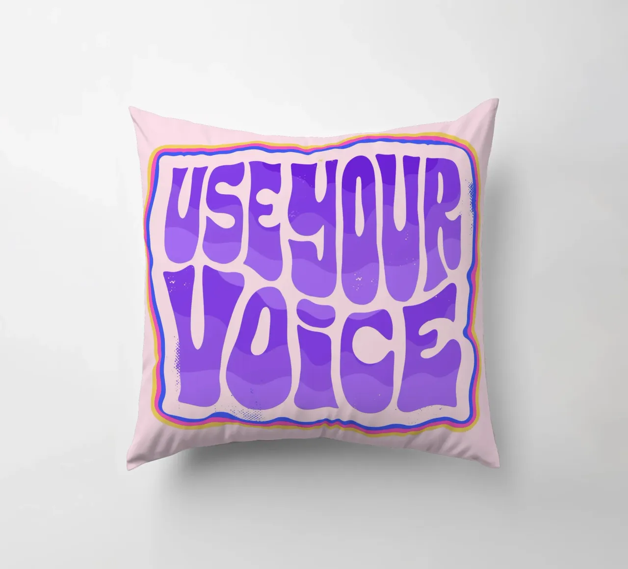 Say It Loud – Dein Statement in Farbe decorative cushion by QuooodZ by MooodzArt