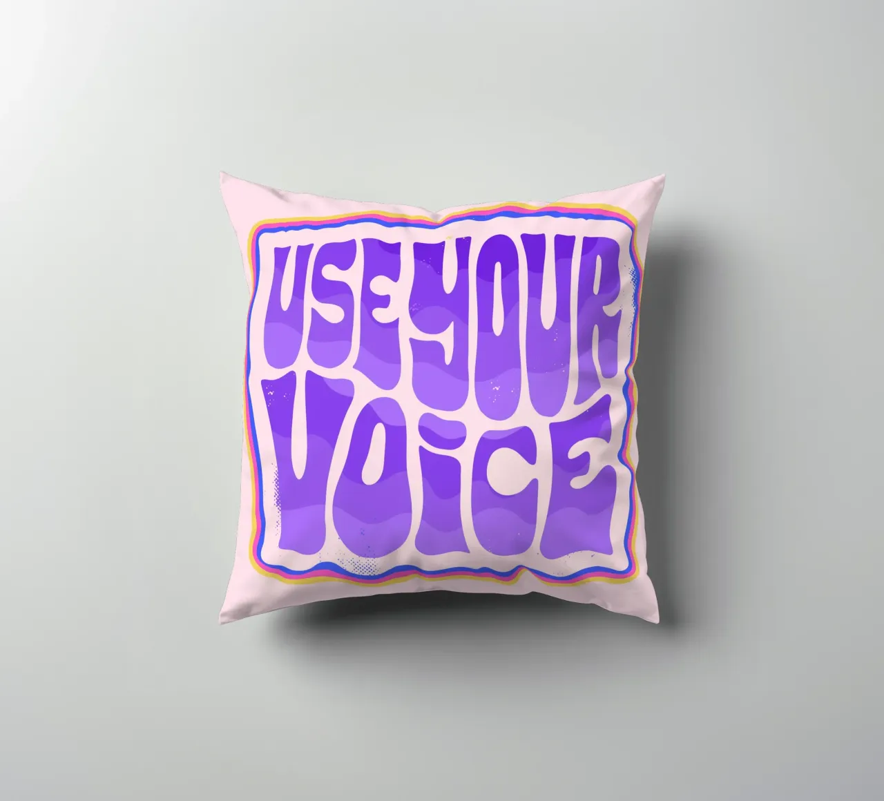 Say It Loud – Dein Statement in Farbe decorative cushion by QuooodZ by MooodzArt