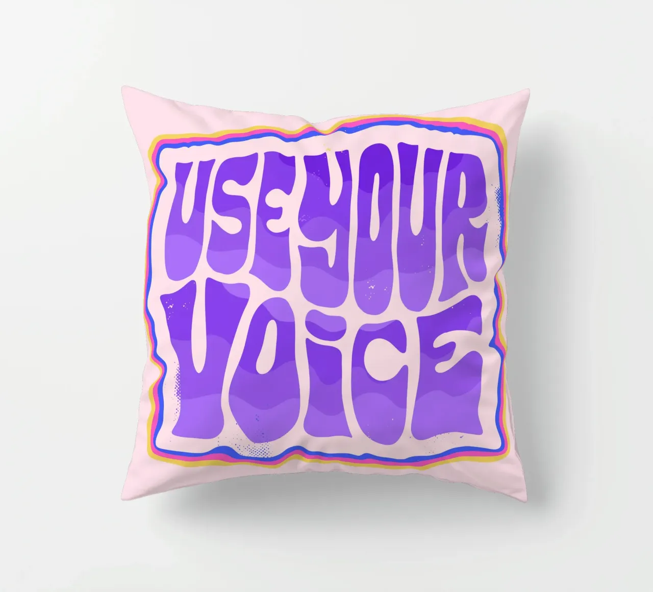 Say It Loud – Dein Statement in Farbe decorative cushion by QuooodZ by MooodzArt
