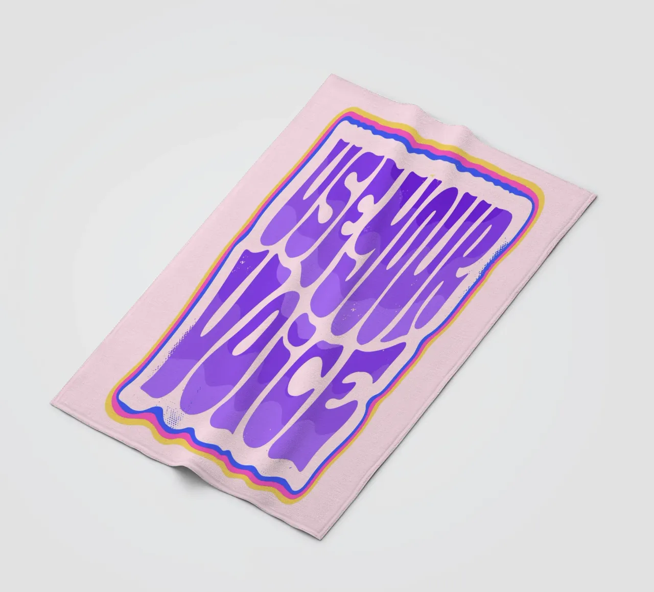 Say It Loud - Dein Statement in Farbe Fleecedecke von QuooodZ by MooodzArt