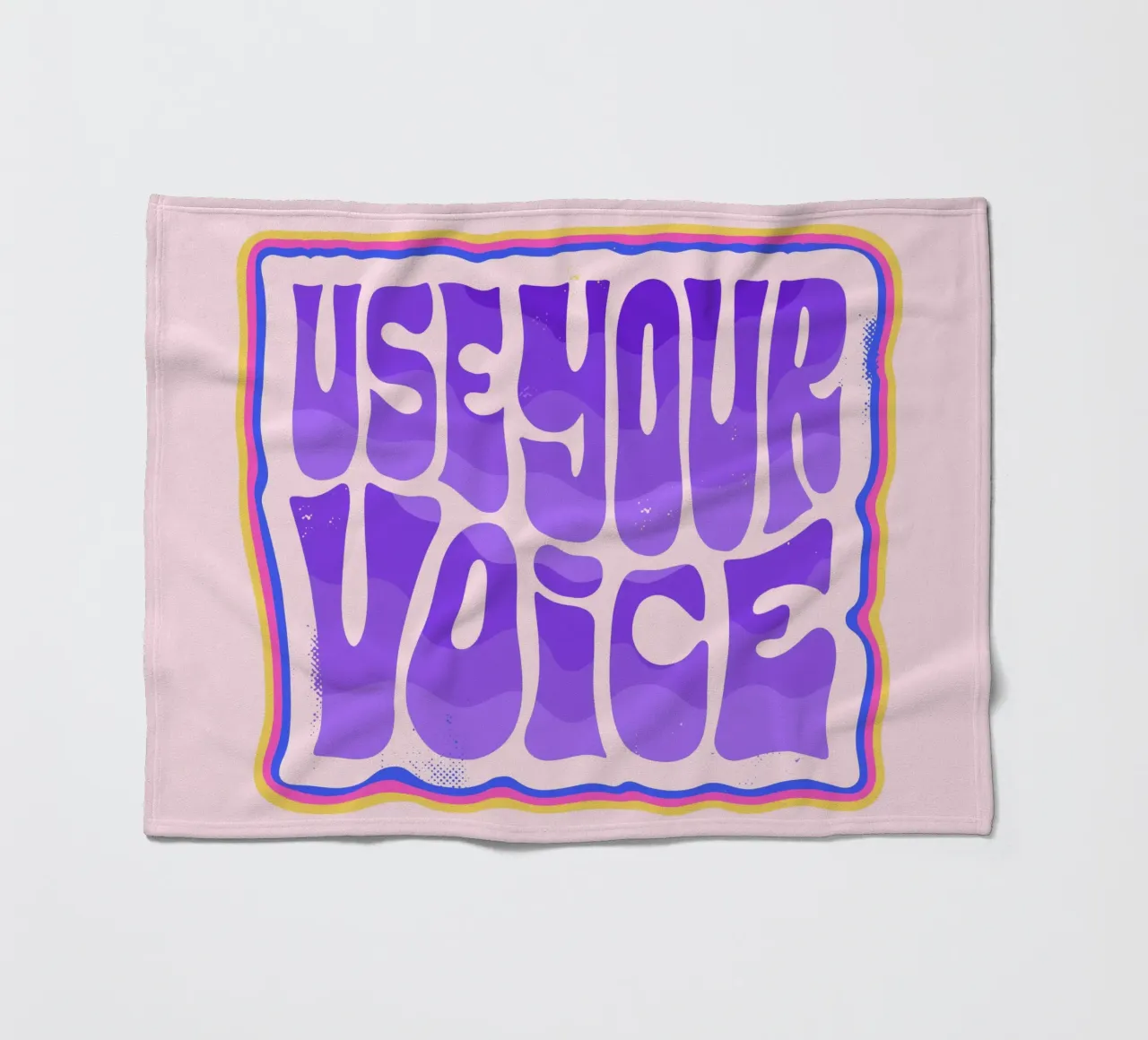 Say It Loud - Dein Statement in Farbe Fleecedecke von QuooodZ by MooodzArt