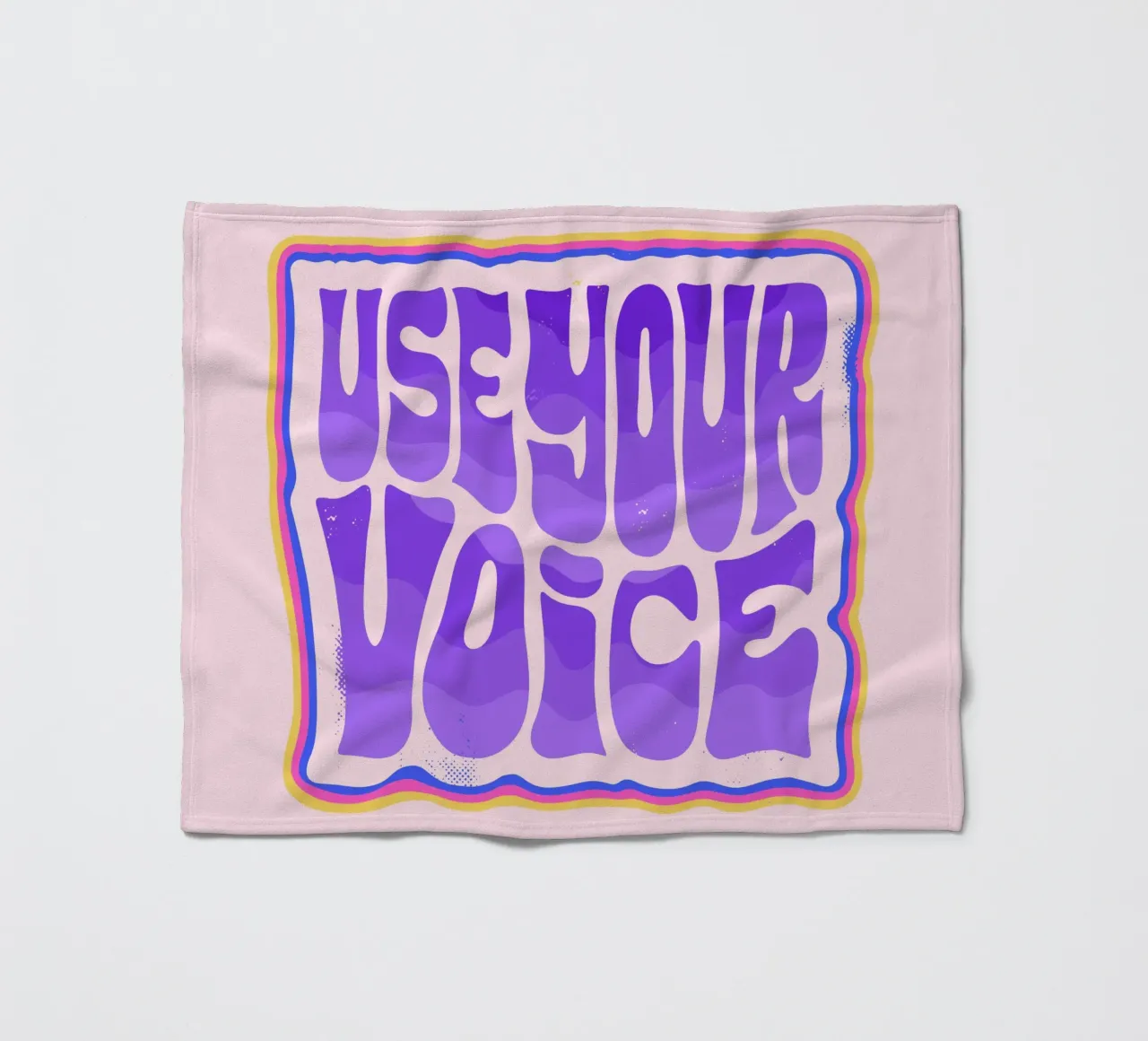 Say It Loud - Dein Statement in Farbe Fleecedecke von QuooodZ by MooodzArt