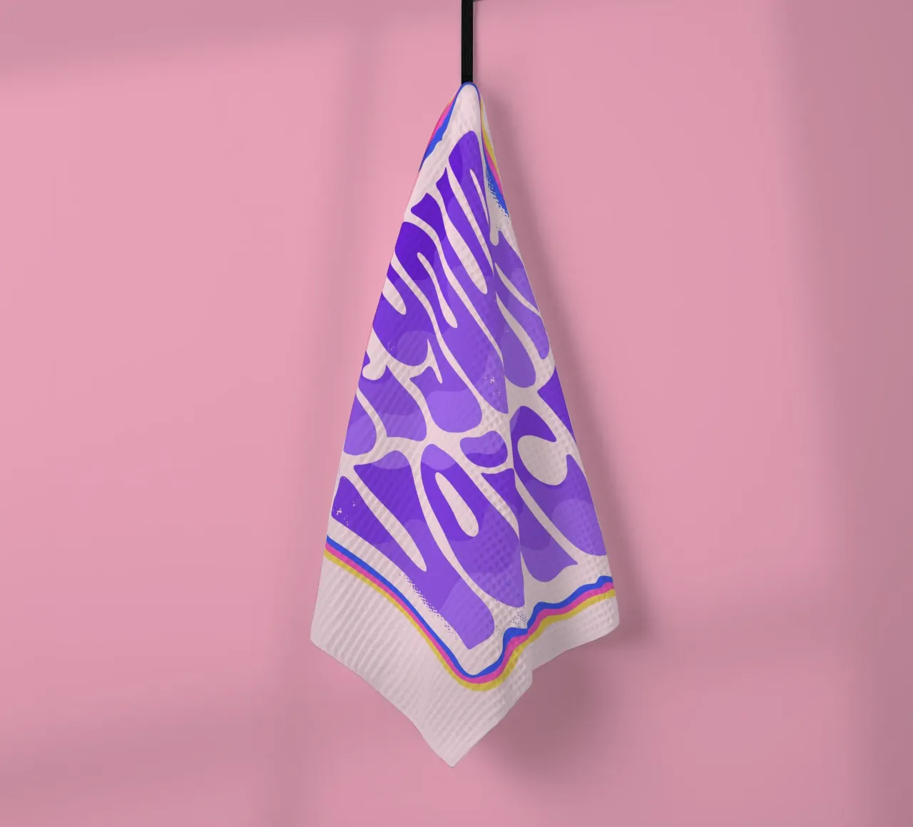Say It Loud - Dein Statement in Farbe Geschirrtuch von QuooodZ by MooodzArt