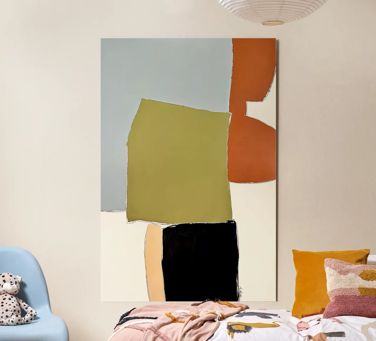 abstract happy color fields no1 alluminio dibond da Andrea Reichhart Art