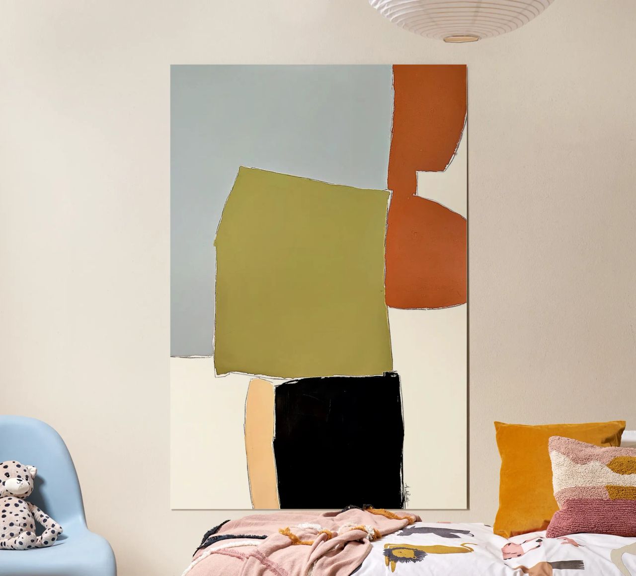 abstract happy color fields no1 carta hahnemühle da Andrea Reichhart Art