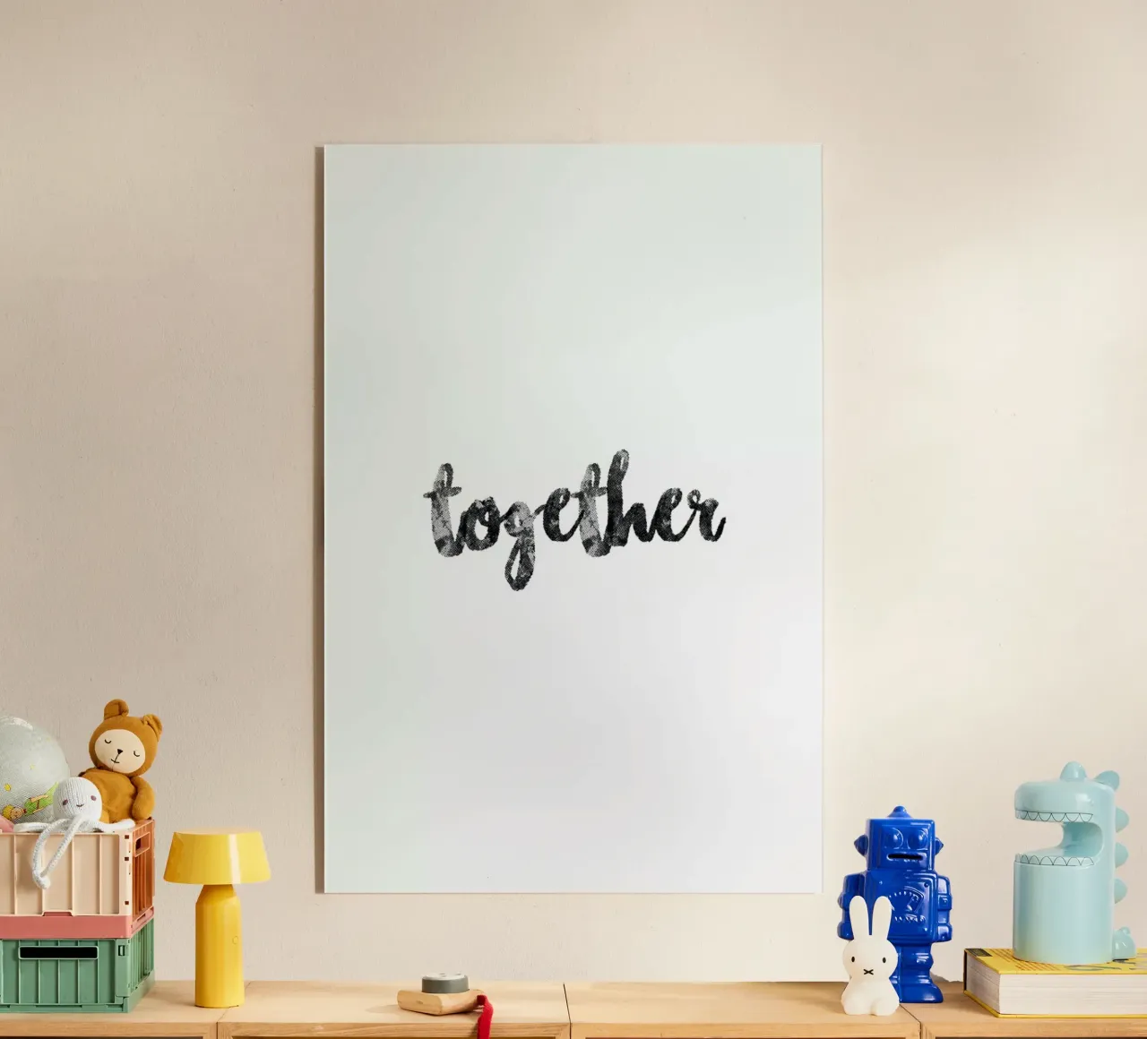 Together acryl van typed