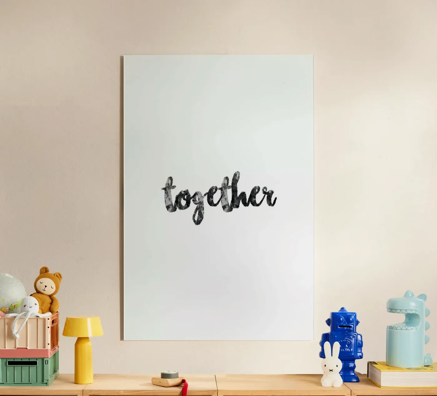 Together plexiglass da typed