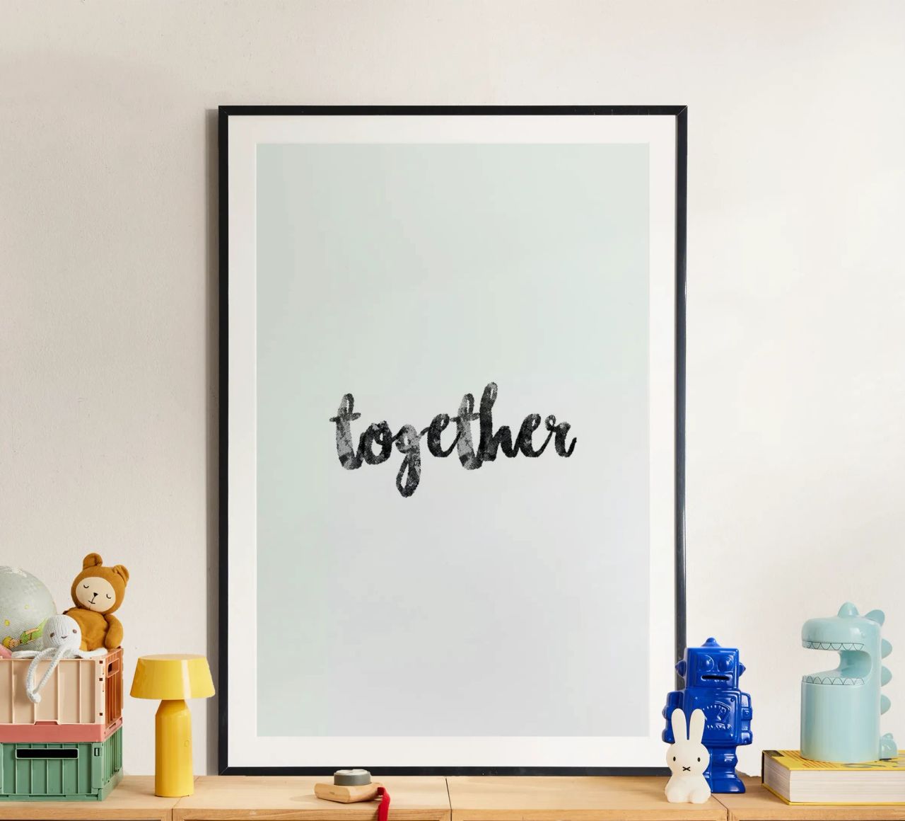 Together poster by typed