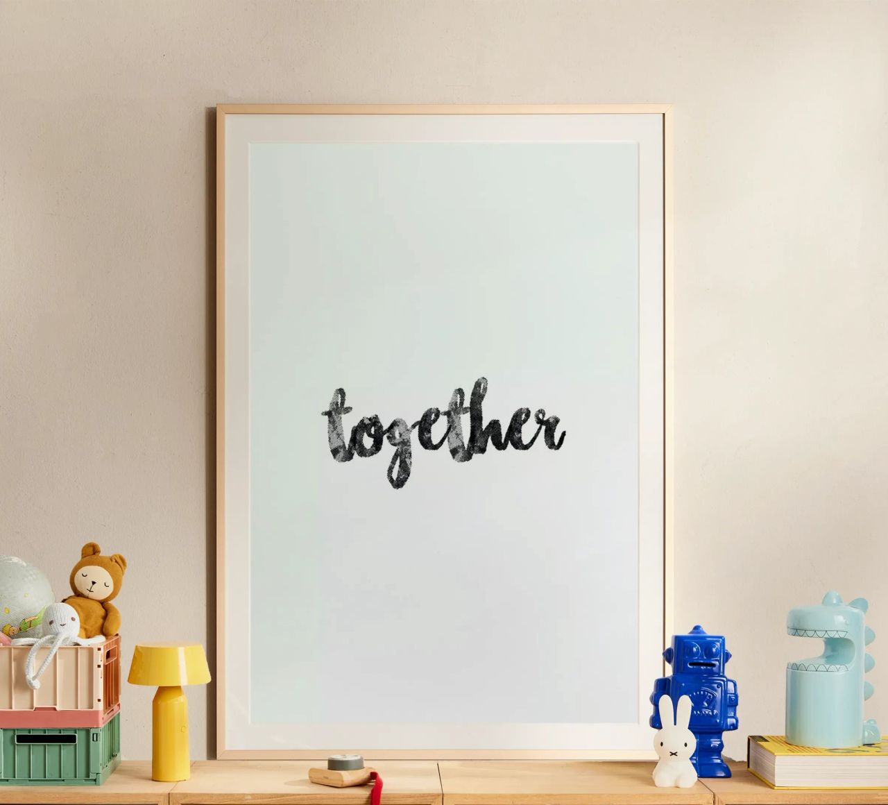 Together poster by typed