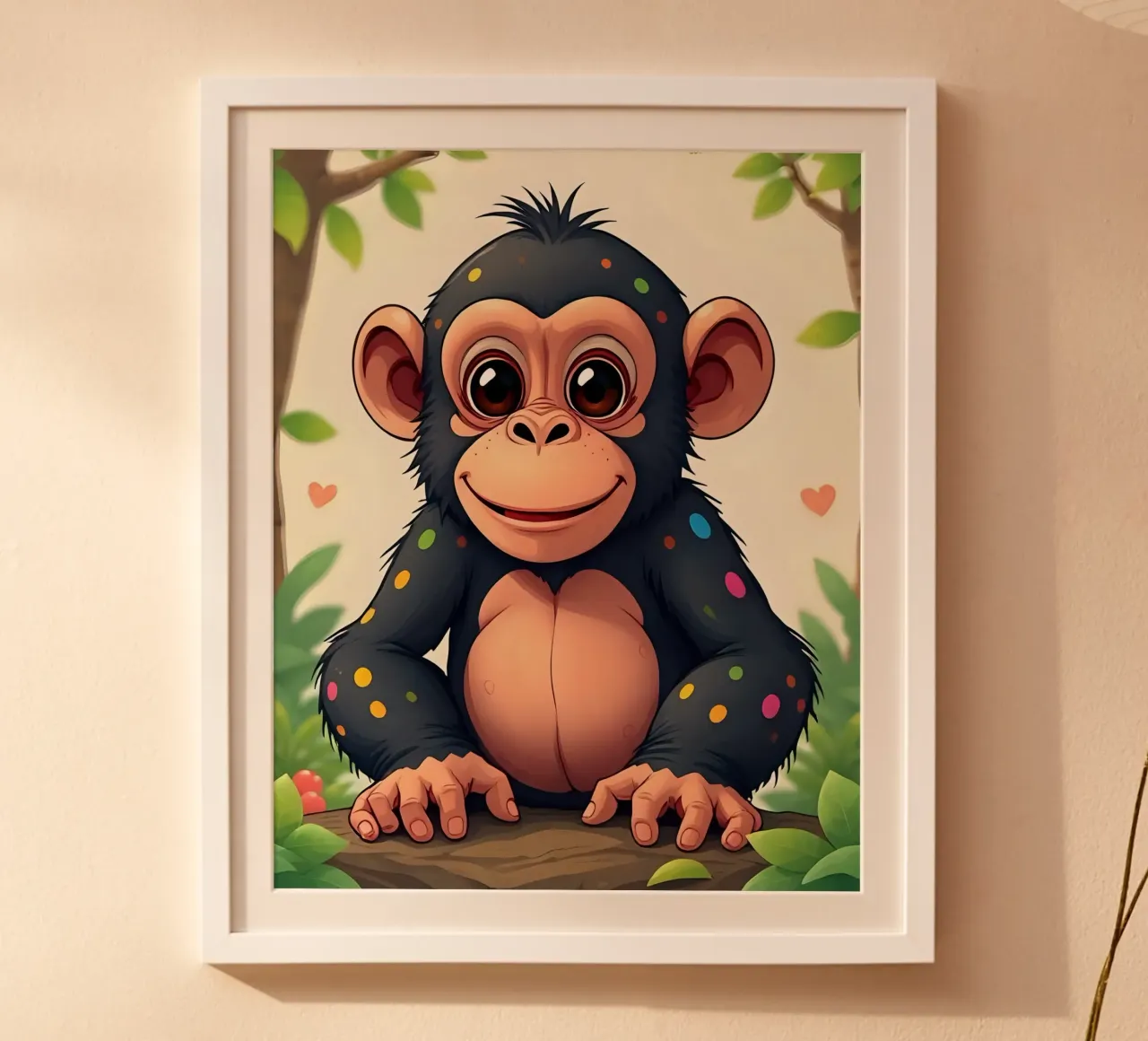 Affe_01 poster da Tierisch bunt by LK