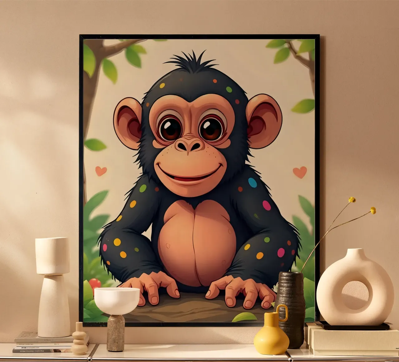 Affe_01 poster da Tierisch bunt by LK