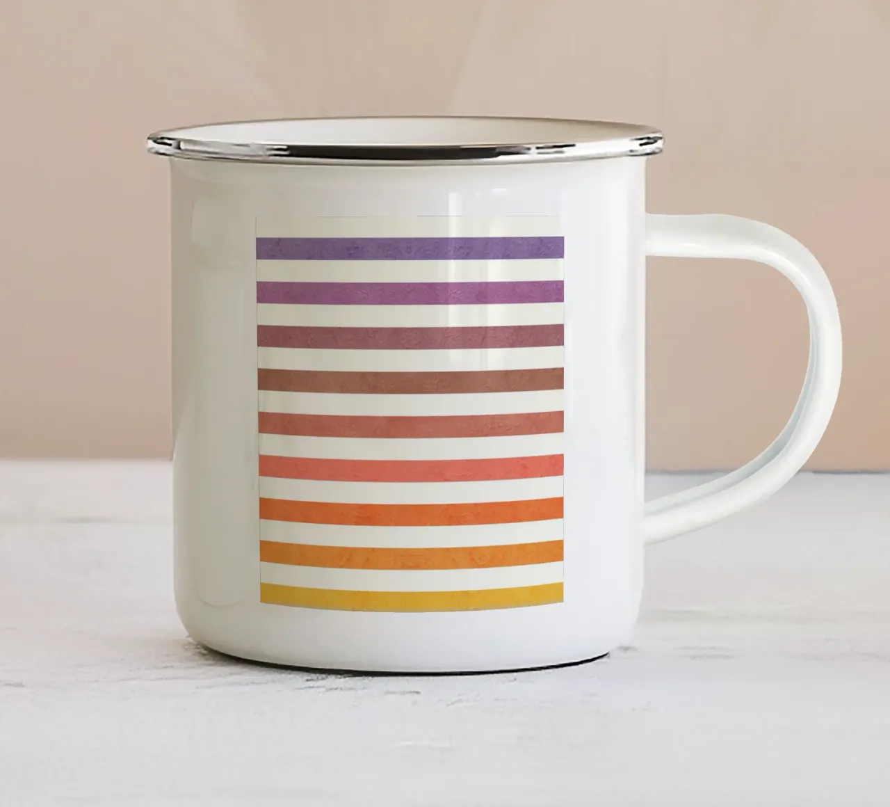 Pastel Stripes tazza in smalto da lovely lines