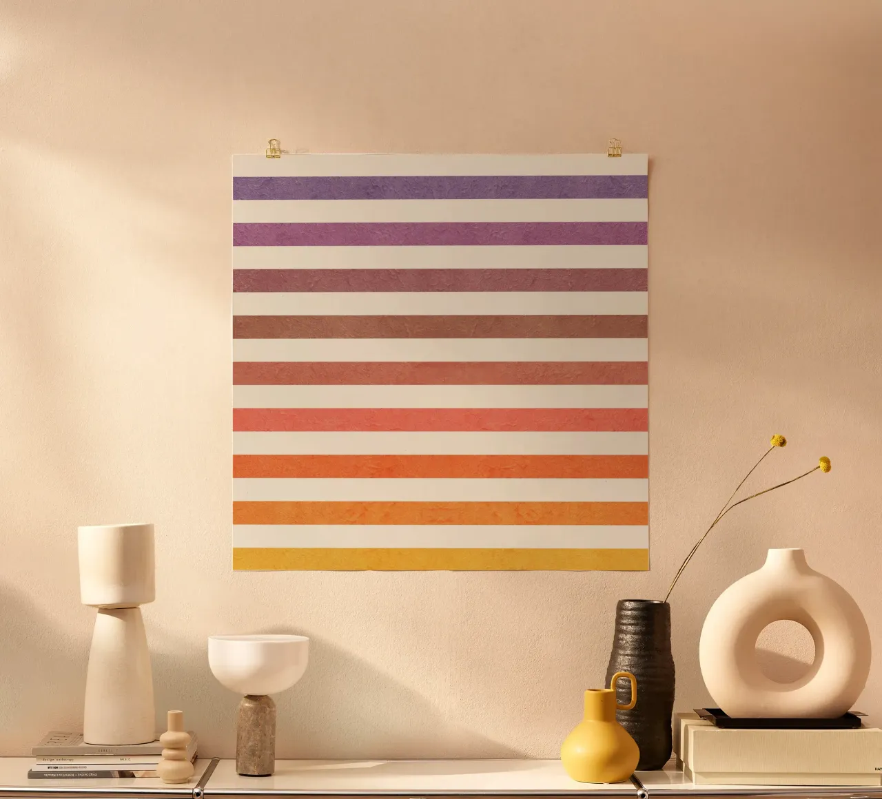 Pastel Stripes poster by lovely lines