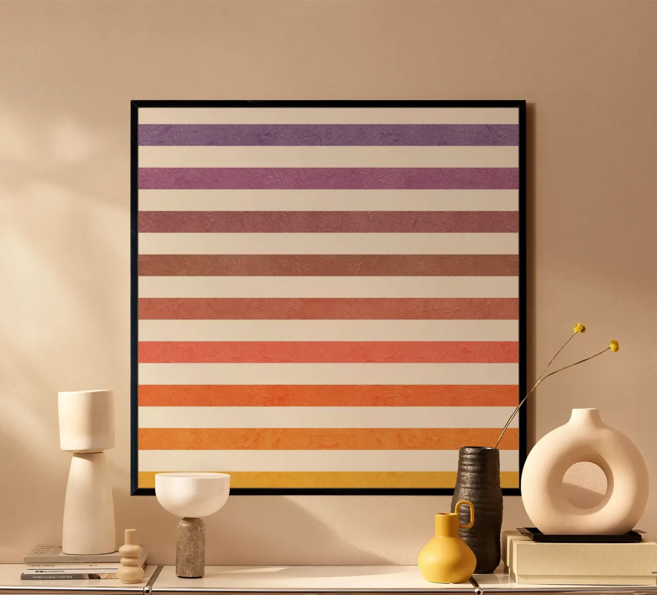 Pastel Stripes poster by lovely lines