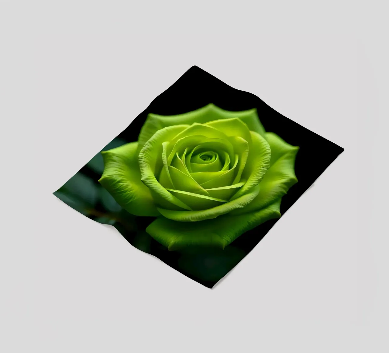 Rosa_verde_05 coperta in pile da Farb- und Blütenzauber by LK