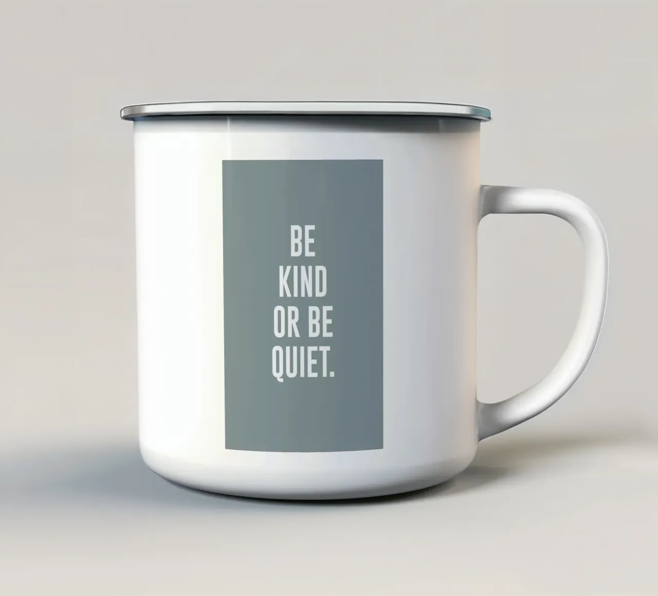 Be Kind tazza in smalto da daylight design studio
