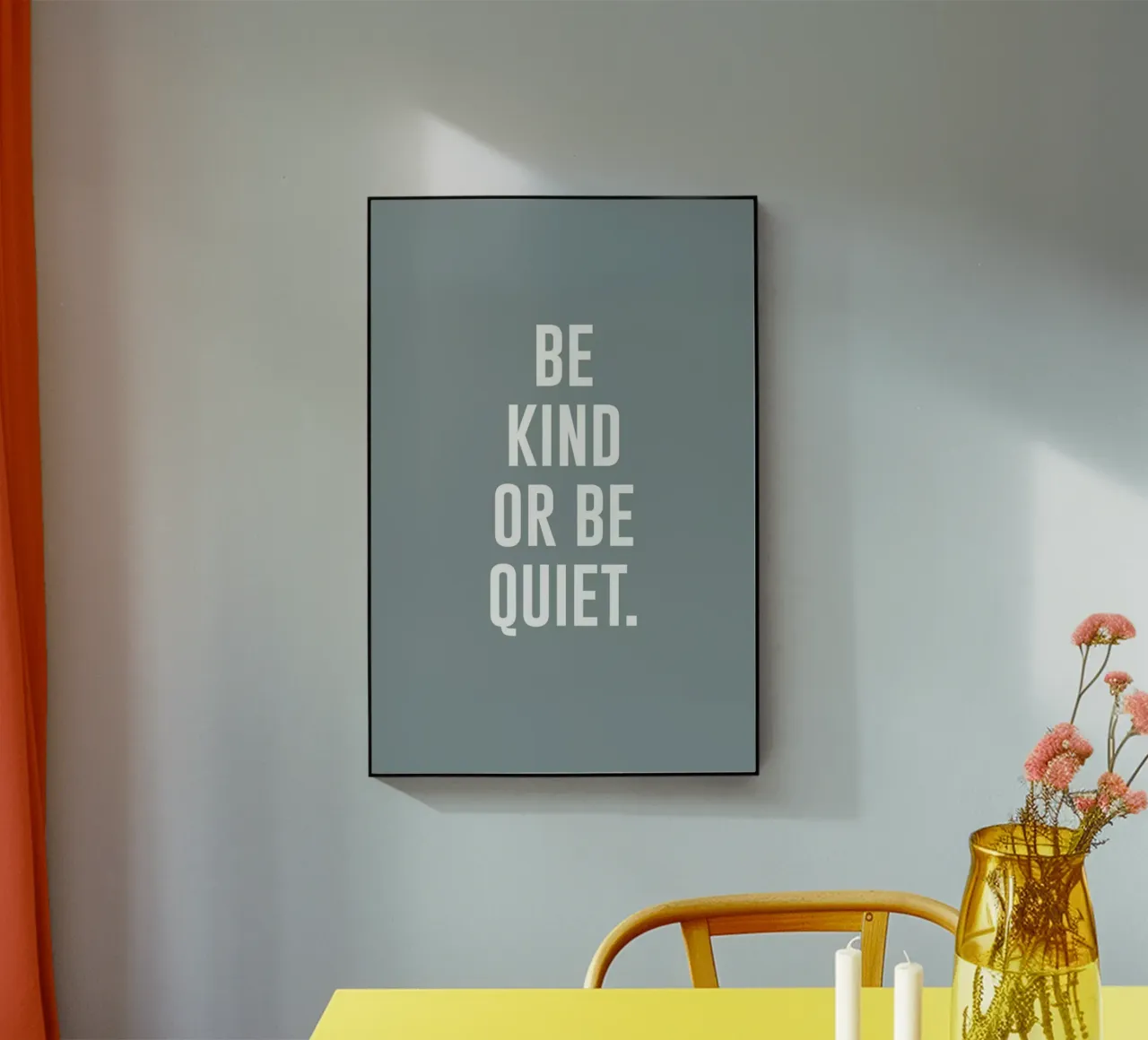 Be Kind plexiglass da daylight design studio