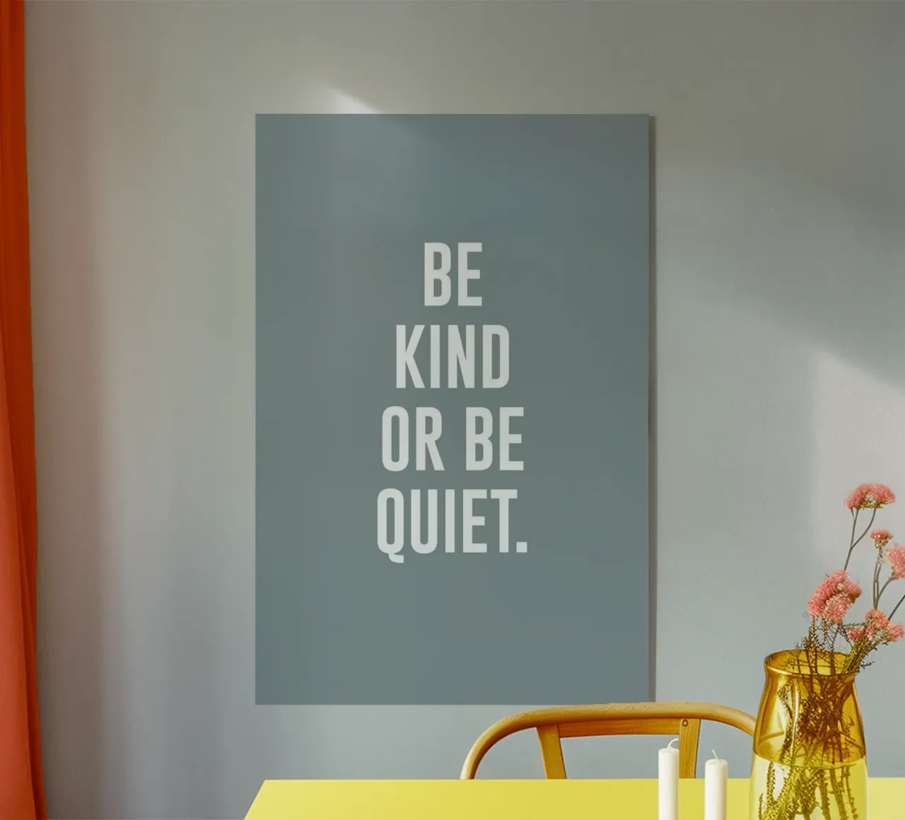 Be Kind plexiglass da daylight design studio
