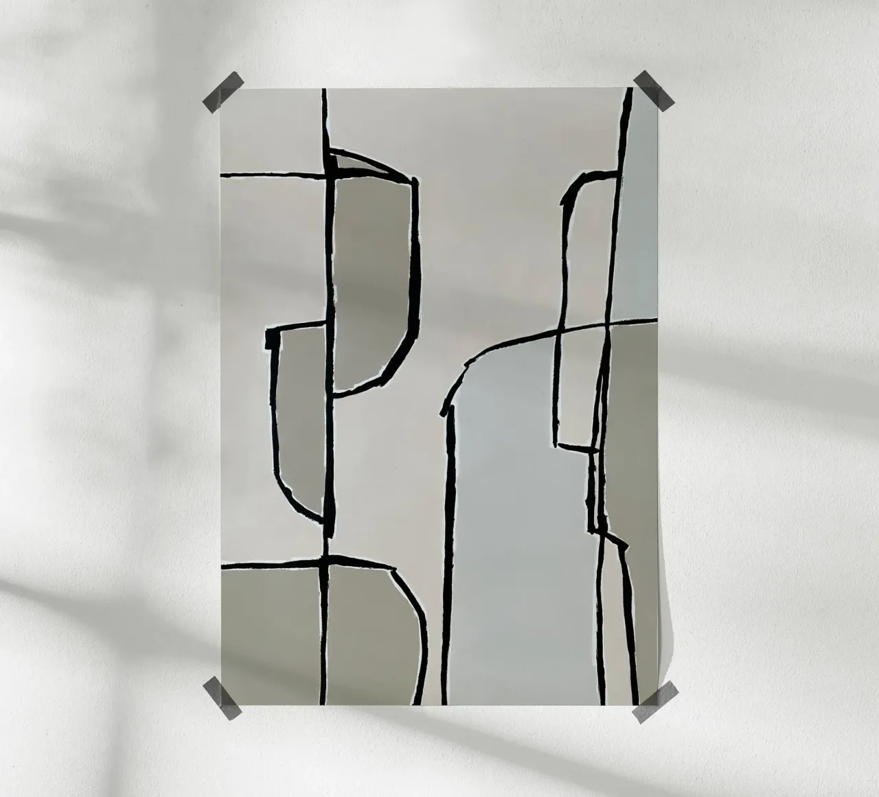abstract shapes no1 carta hahnemühle da Andrea Reichhart Art