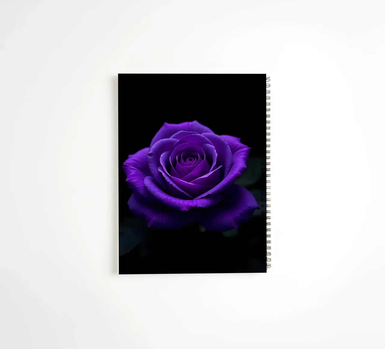 Rose_purple_01 spiral notebook by Farb- und Blütenzauber by LK