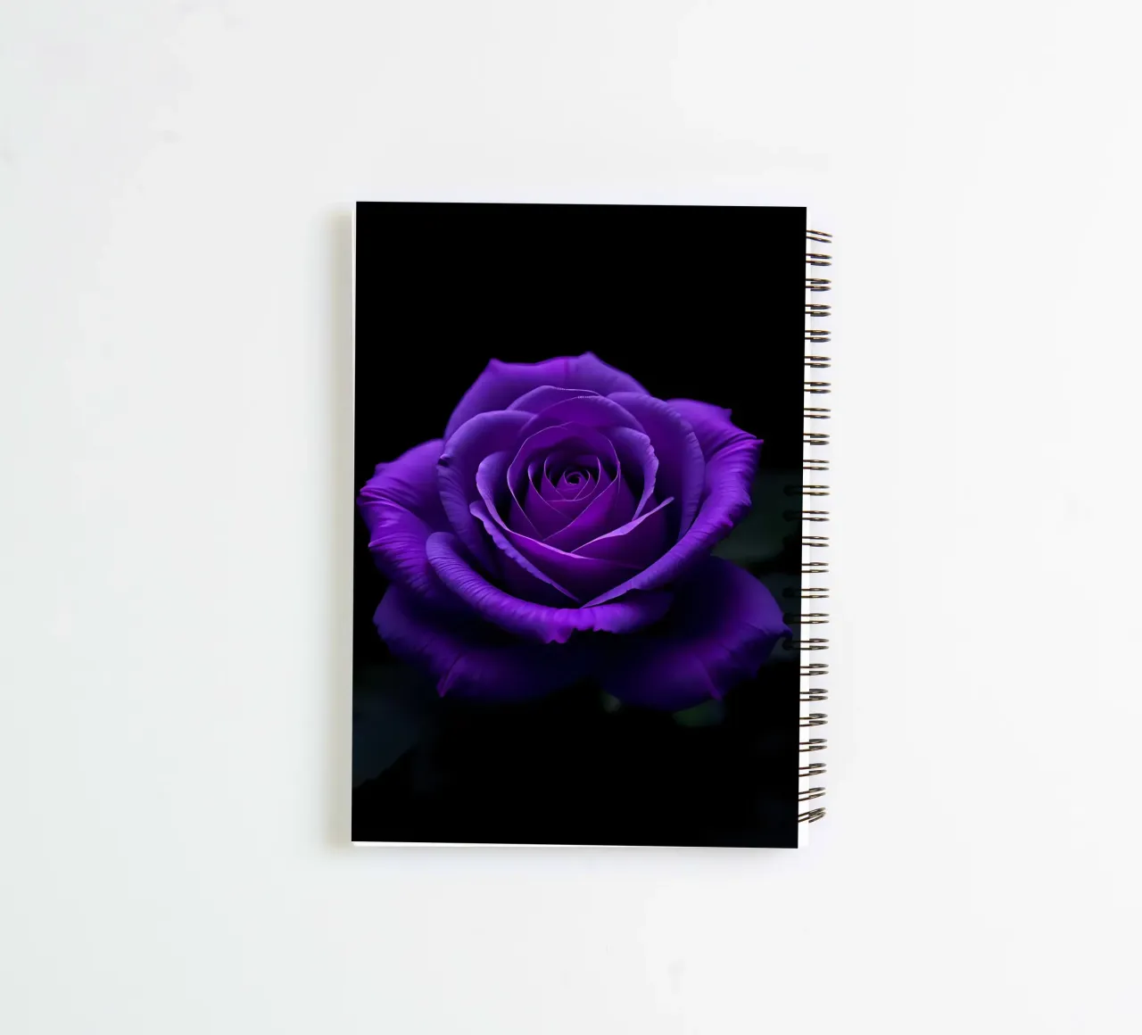 Rose_purple_01 spiral notebook by Farb- und Blütenzauber by LK