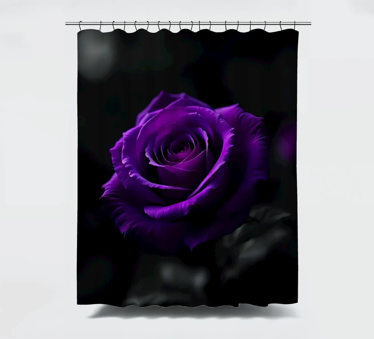 Rose_purple_02 shower curtain by Farb- und Blütenzauber by LK
