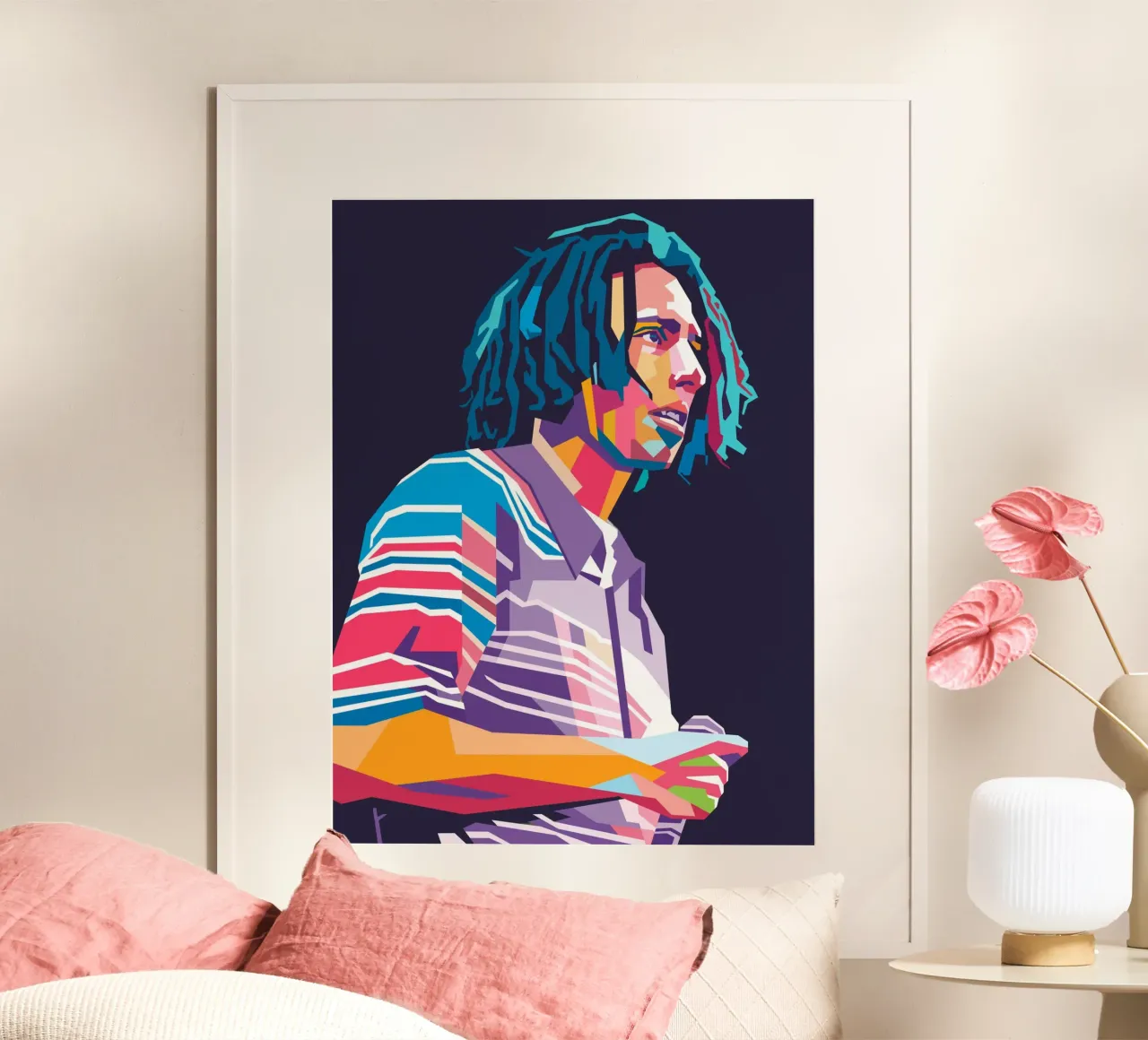 Zack DeLarocha Rage Againts The Machine pop art portrait hahnemühle by Hantamrata