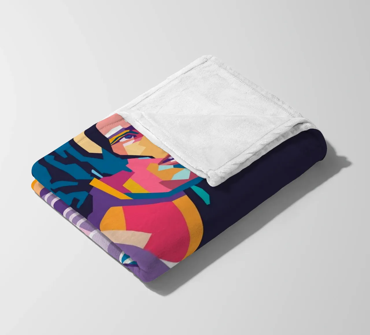 Zack DeLarocha Rage Againts The Machine ritratto pop art coperta in pile da Hantamrata
