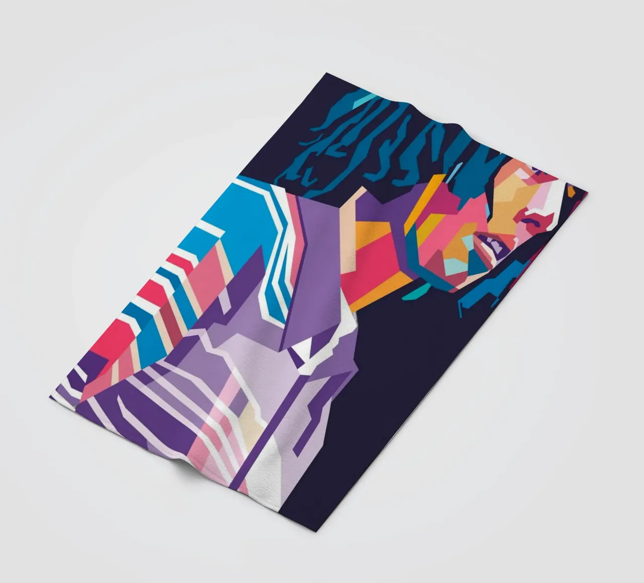 Zack DeLarocha Rage Againts The Machine ritratto pop art coperta in pile da Hantamrata