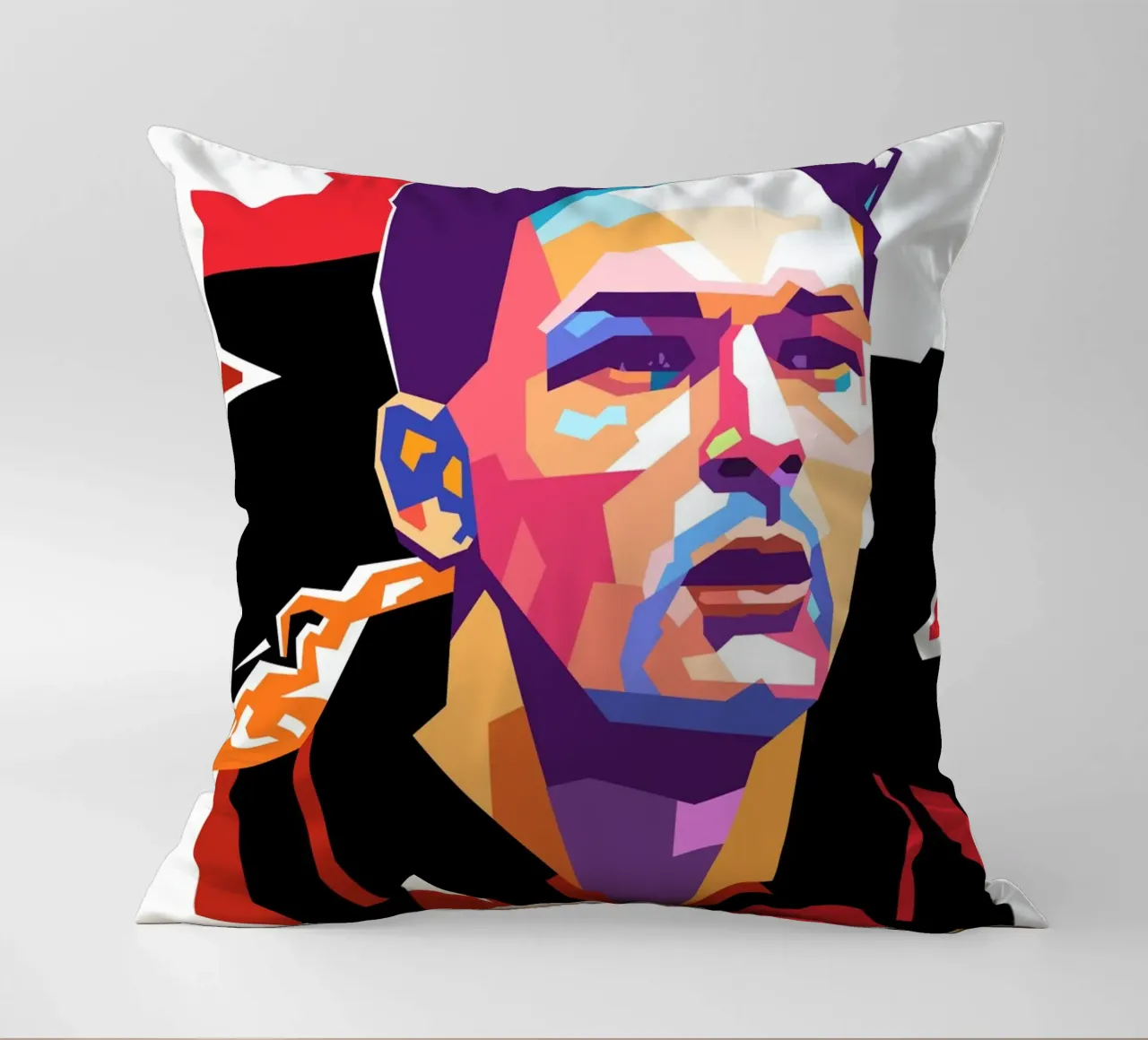 Roberto Baggio pop art portrait cuscino da Hantamrata