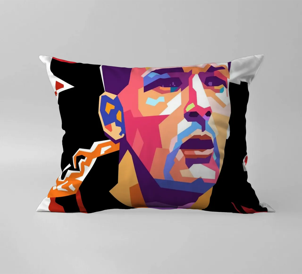 Roberto Baggio pop art portrait cuscino da Hantamrata