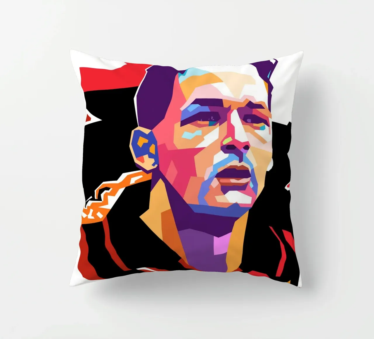 Roberto Baggio pop art portrait cuscino da Hantamrata