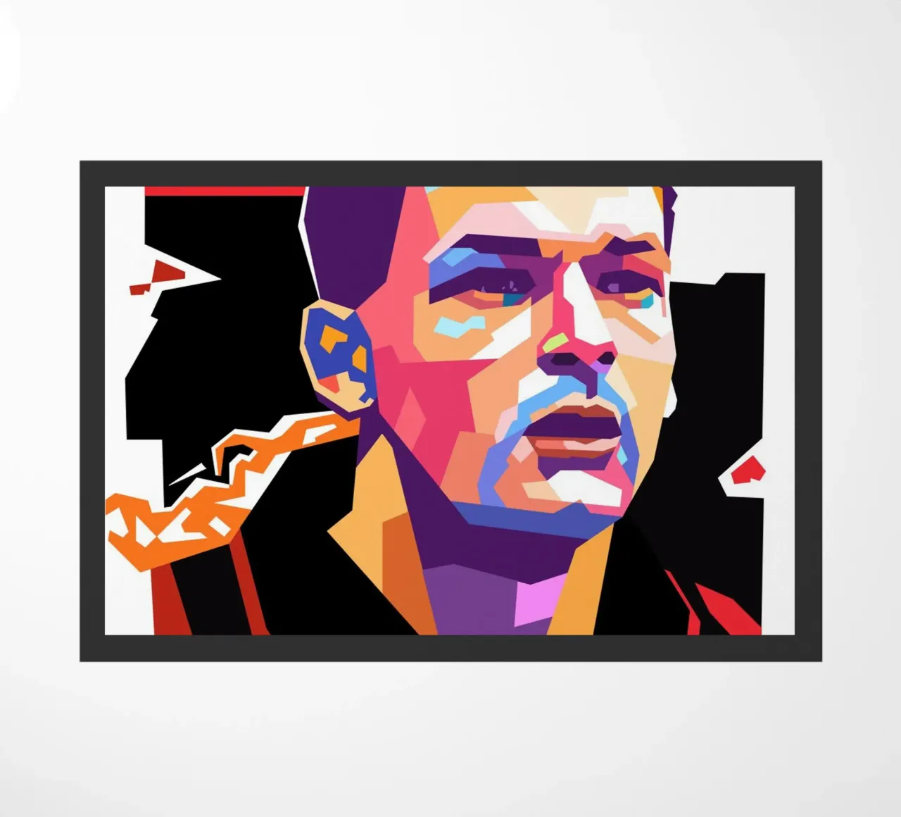 Roberto Baggio pop art portrait zerbino da Hantamrata