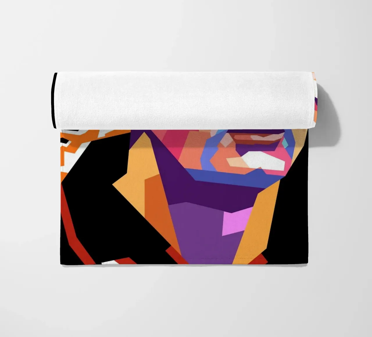 Roberto Baggio pop art portrait beach towel by Hantamrata