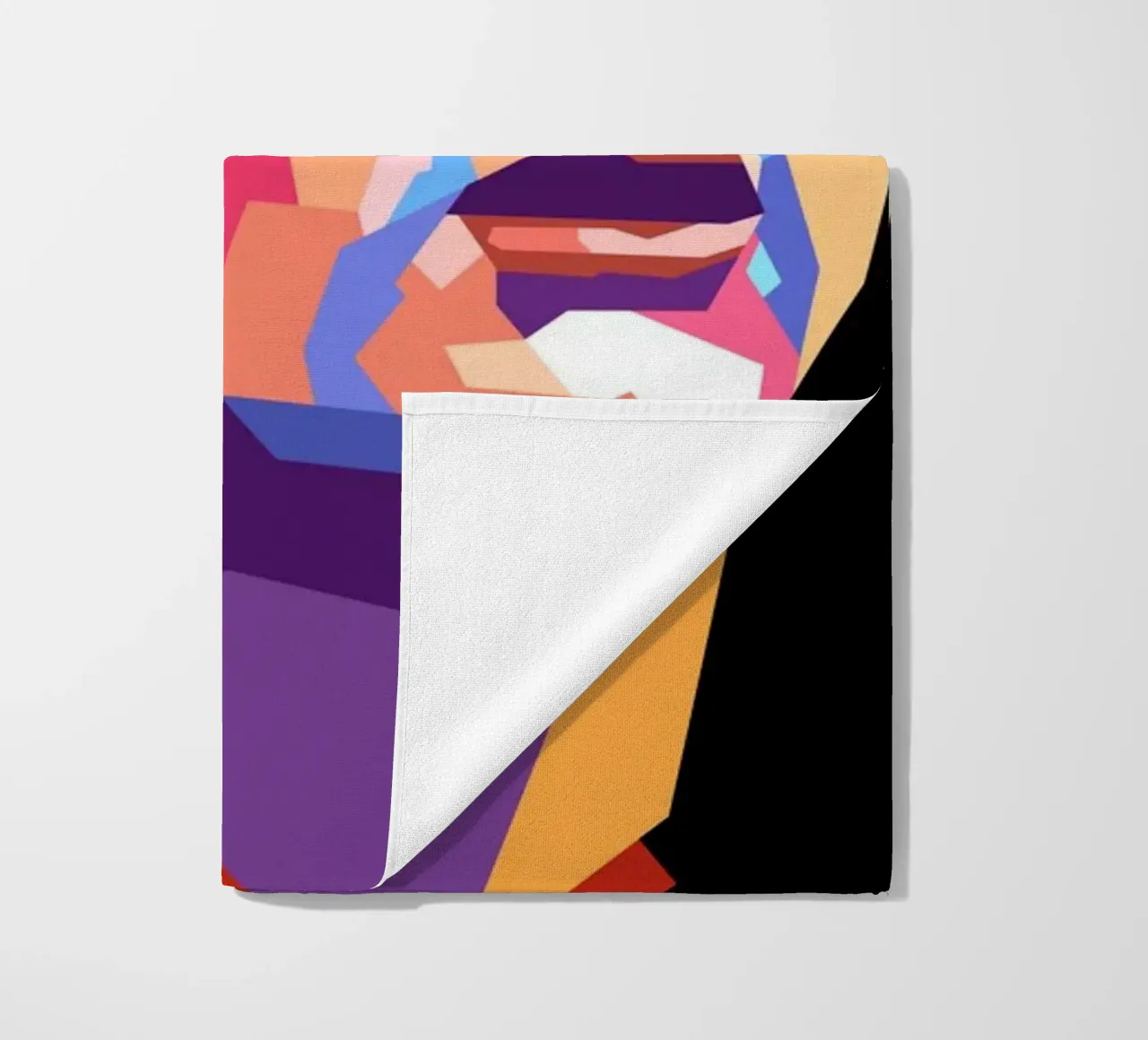 Roberto Baggio pop art portrait beach towel by Hantamrata