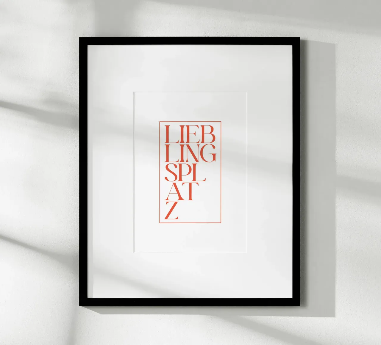 Lieblingsplatz poster da BAINAI QUOTES