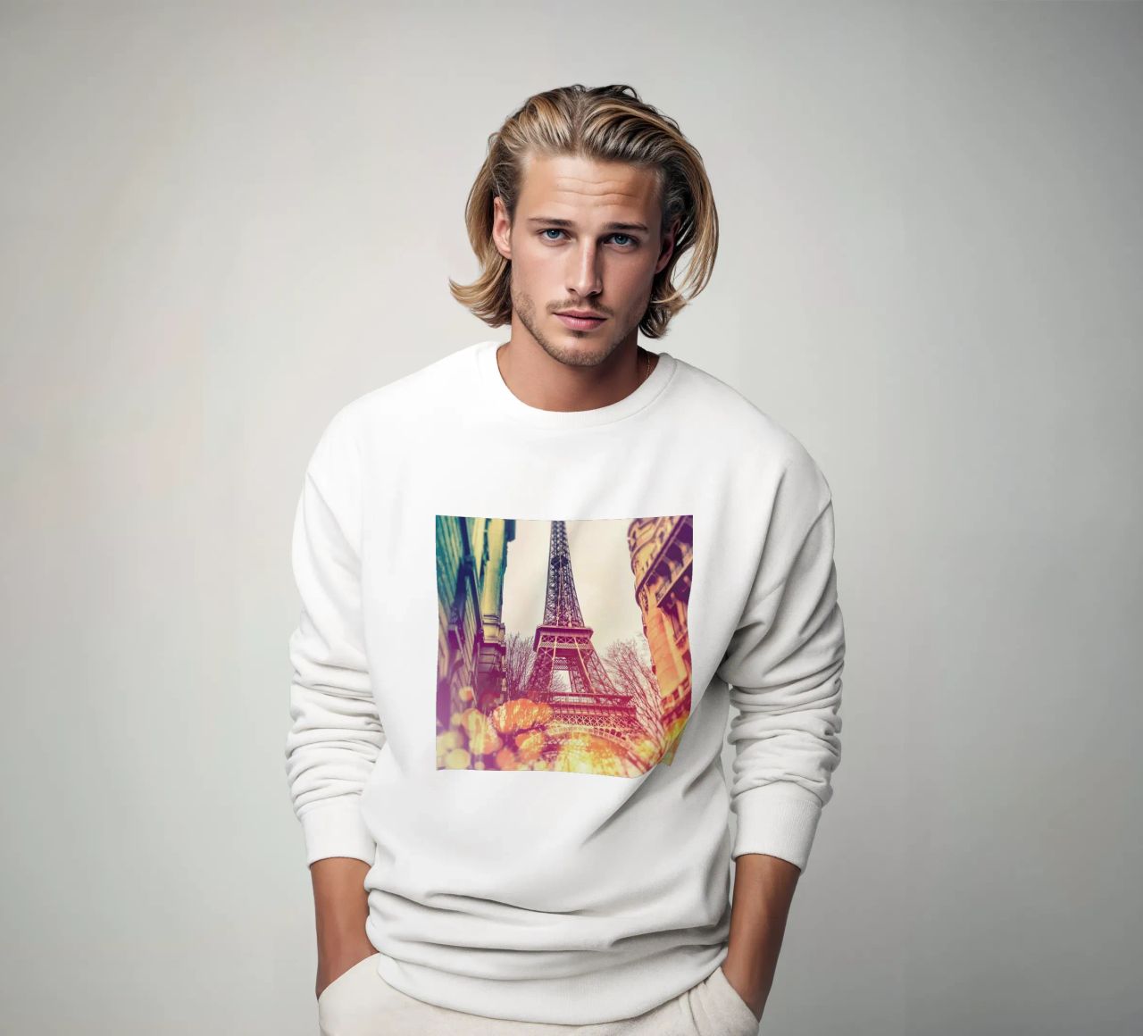 Vintage Eiffel Tower felpa da JaySan Studio