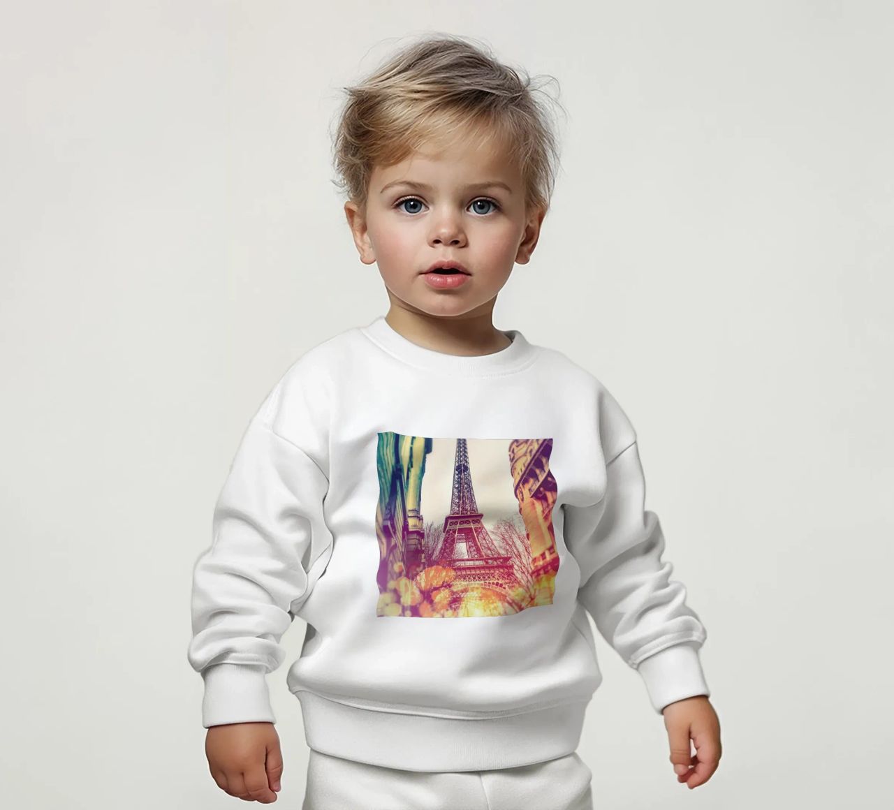 Vintage Eiffel Tower felpa neonato da JaySan Studio