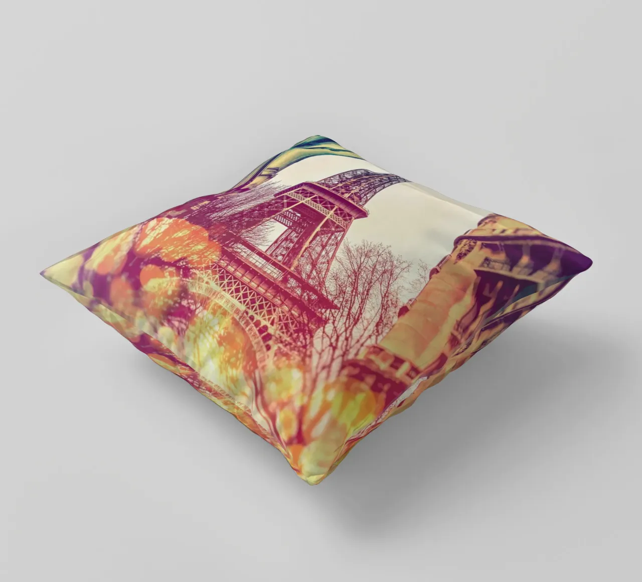 Torre Eiffel vintage cuscino da JaySan Studio