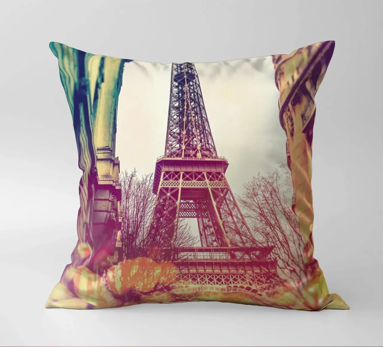 Torre Eiffel vintage cuscino da JaySan Studio