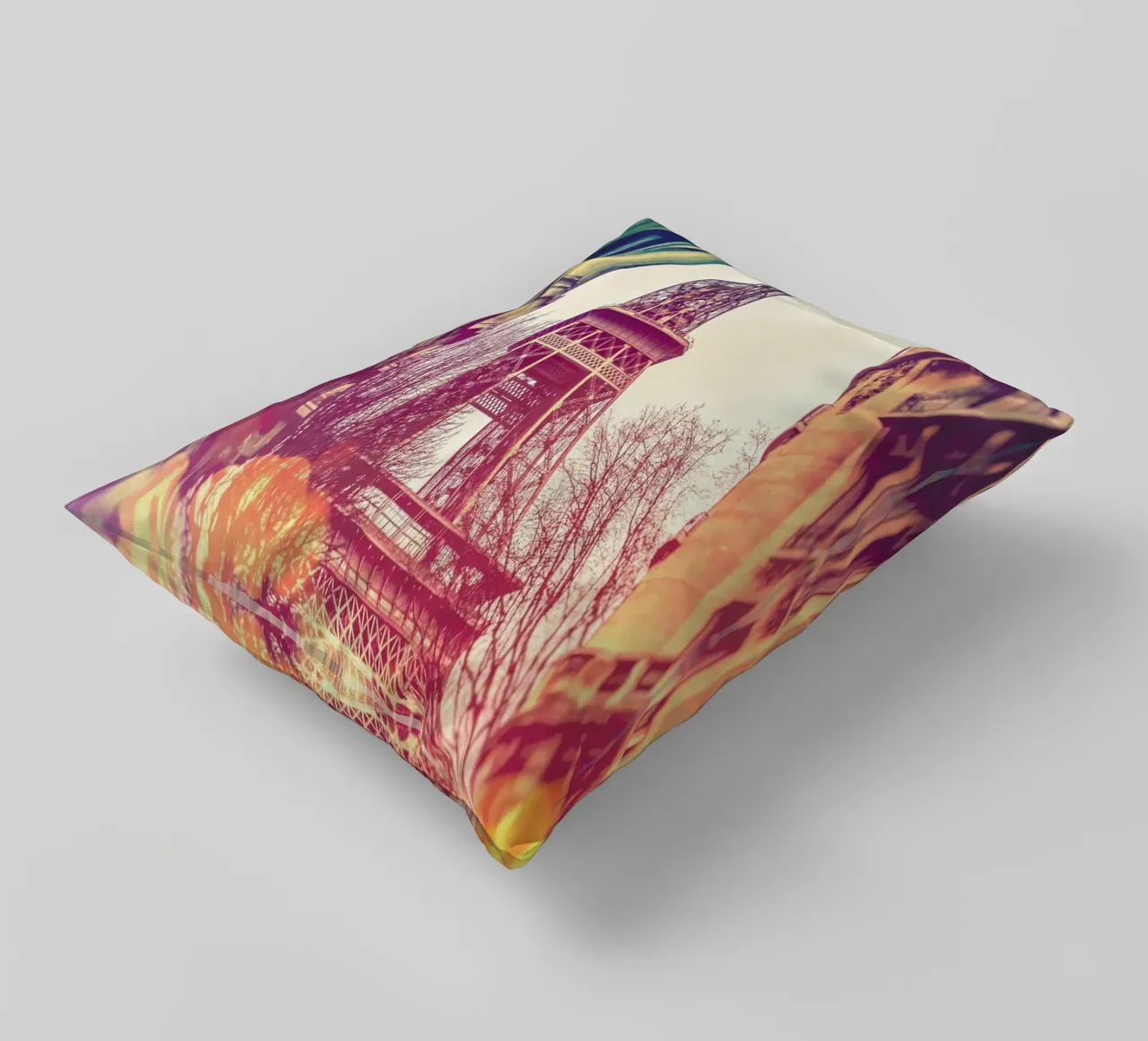 Torre Eiffel vintage cuscino da JaySan Studio