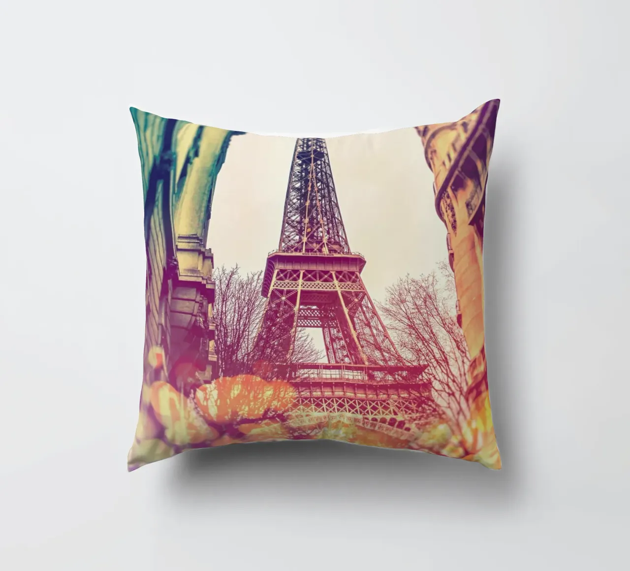 Vintage Eiffel Tower cojín de JaySan Studio