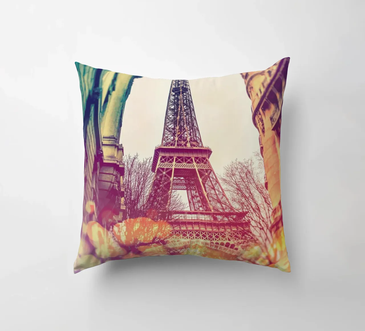 Vintage Eiffel Tower cojín de JaySan Studio