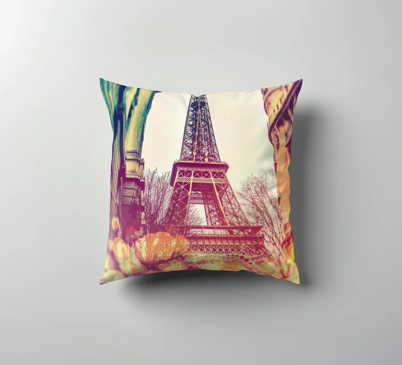 Torre Eiffel vintage cuscino da JaySan Studio