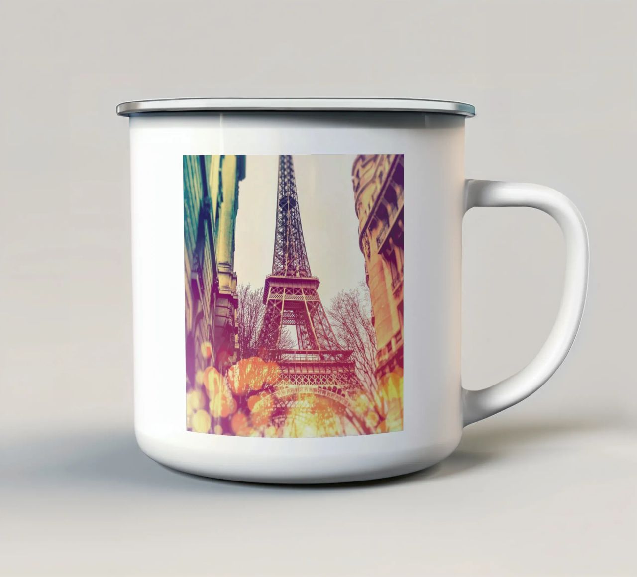Vintage Eiffel Tower tazza in smalto da JaySan Studio