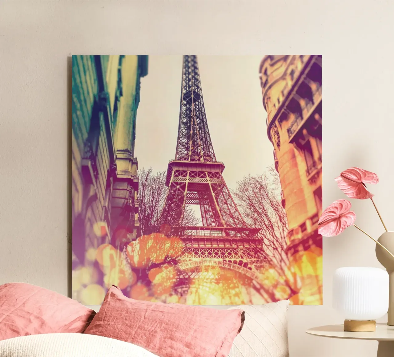 Vintage Eiffel Tower alluminio dibond da JaySan Studio