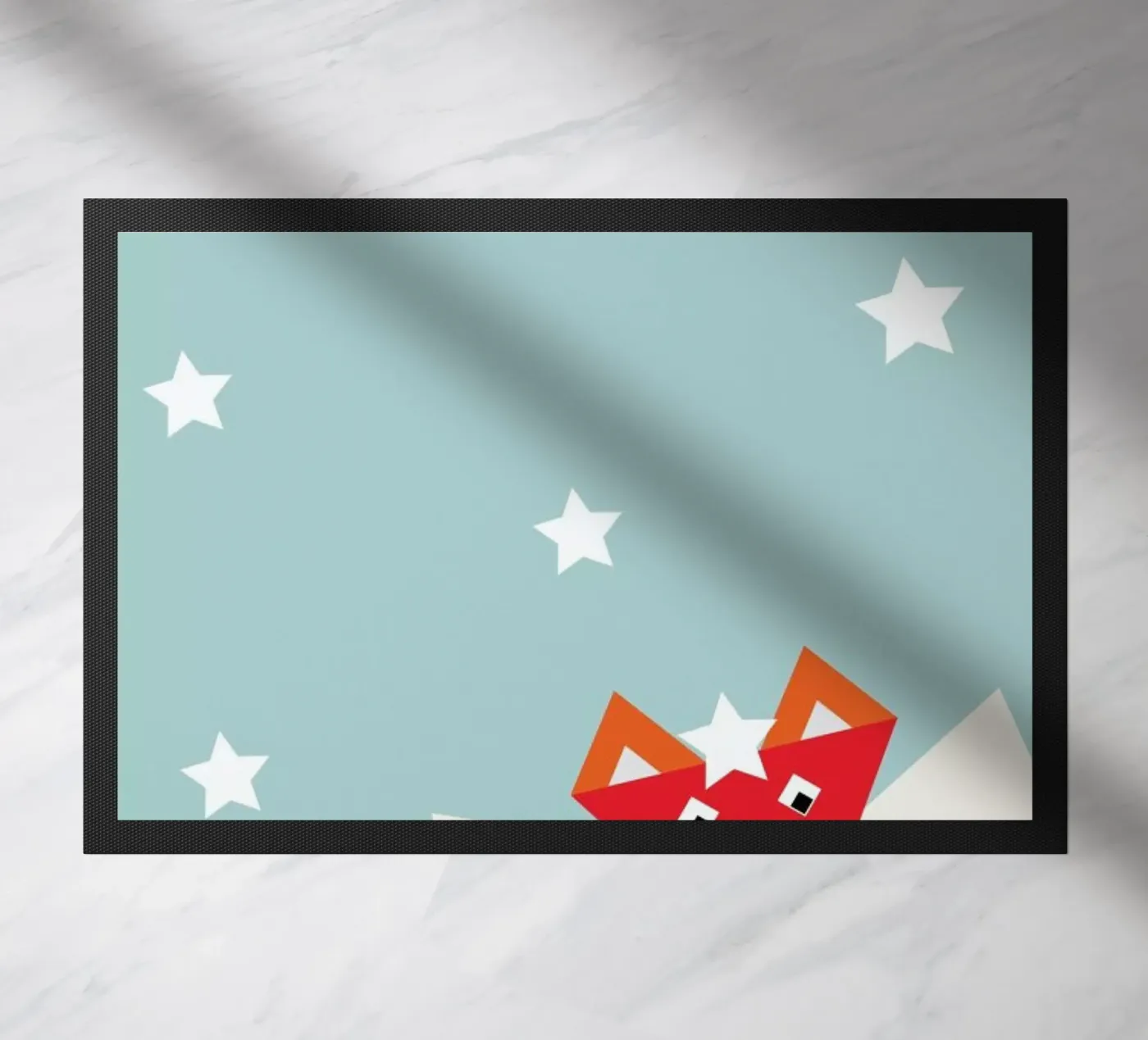 Xmas Fox doormat by XOXO Arte