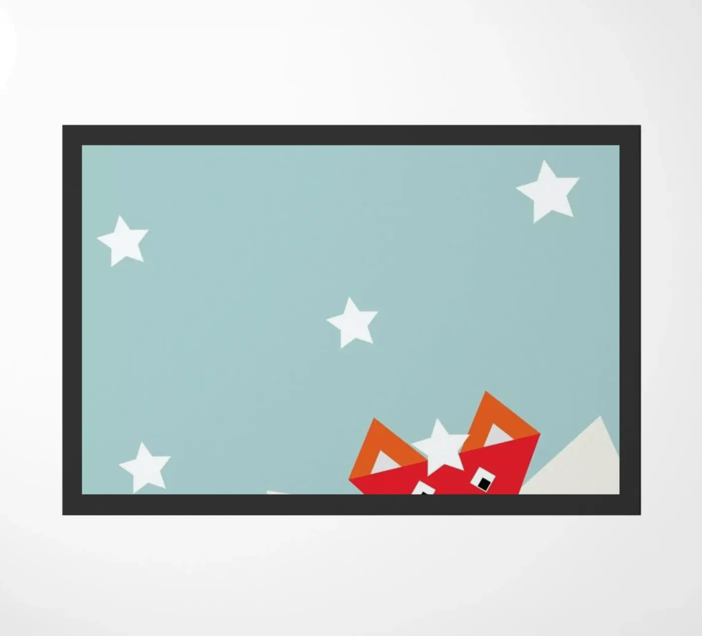 Xmas Fox doormat by XOXO Arte