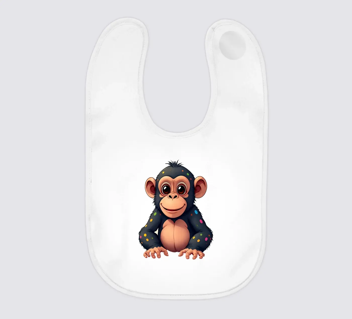 Affe_1a baby bib by Tierisch bunt by LK